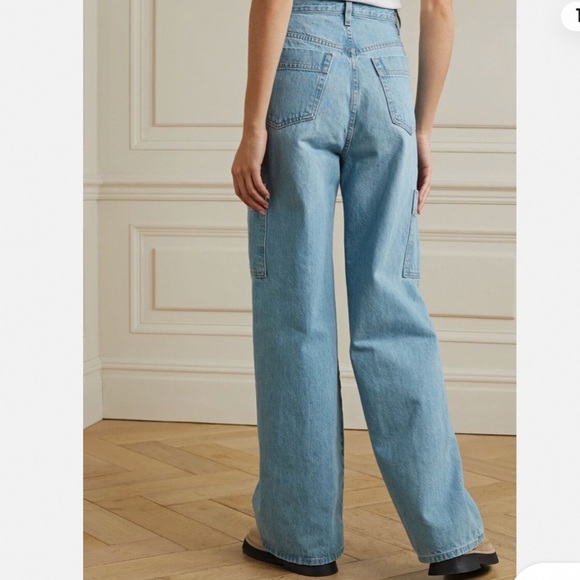 FRAME High Rise Baggy Pocket Jeans/Wide Leg in Genoa/Light Wash/size 27 - Picture 2 of 13